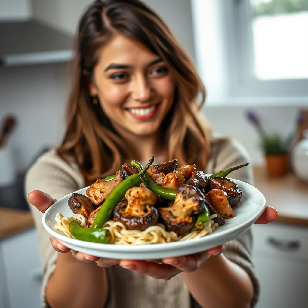 Portobello and Pepper Fajitas – vegetarian recipe