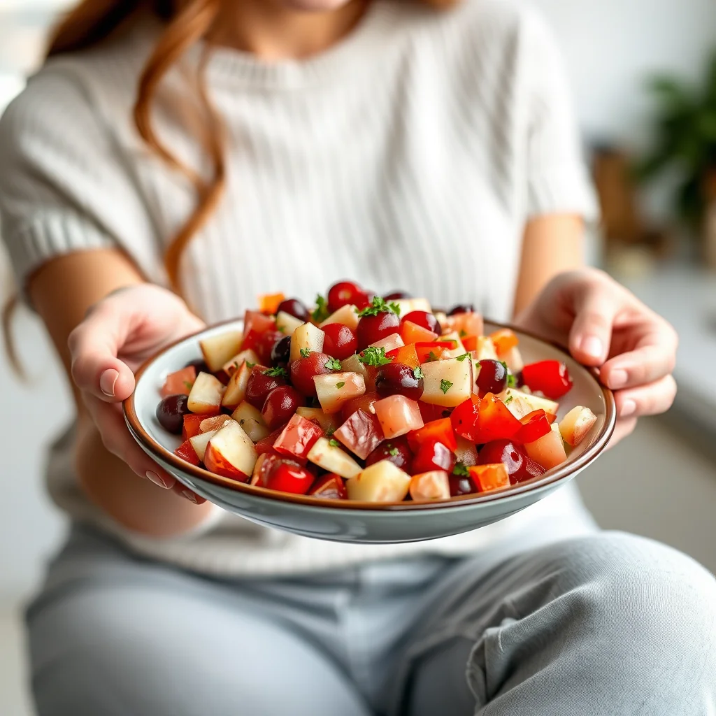 Festive Cranberry Apple Salsa – vegetarian recipe