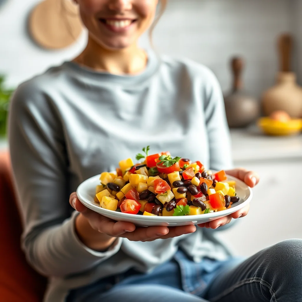 Vibrant Corn and Black Bean Salsa – vegetarian recipe