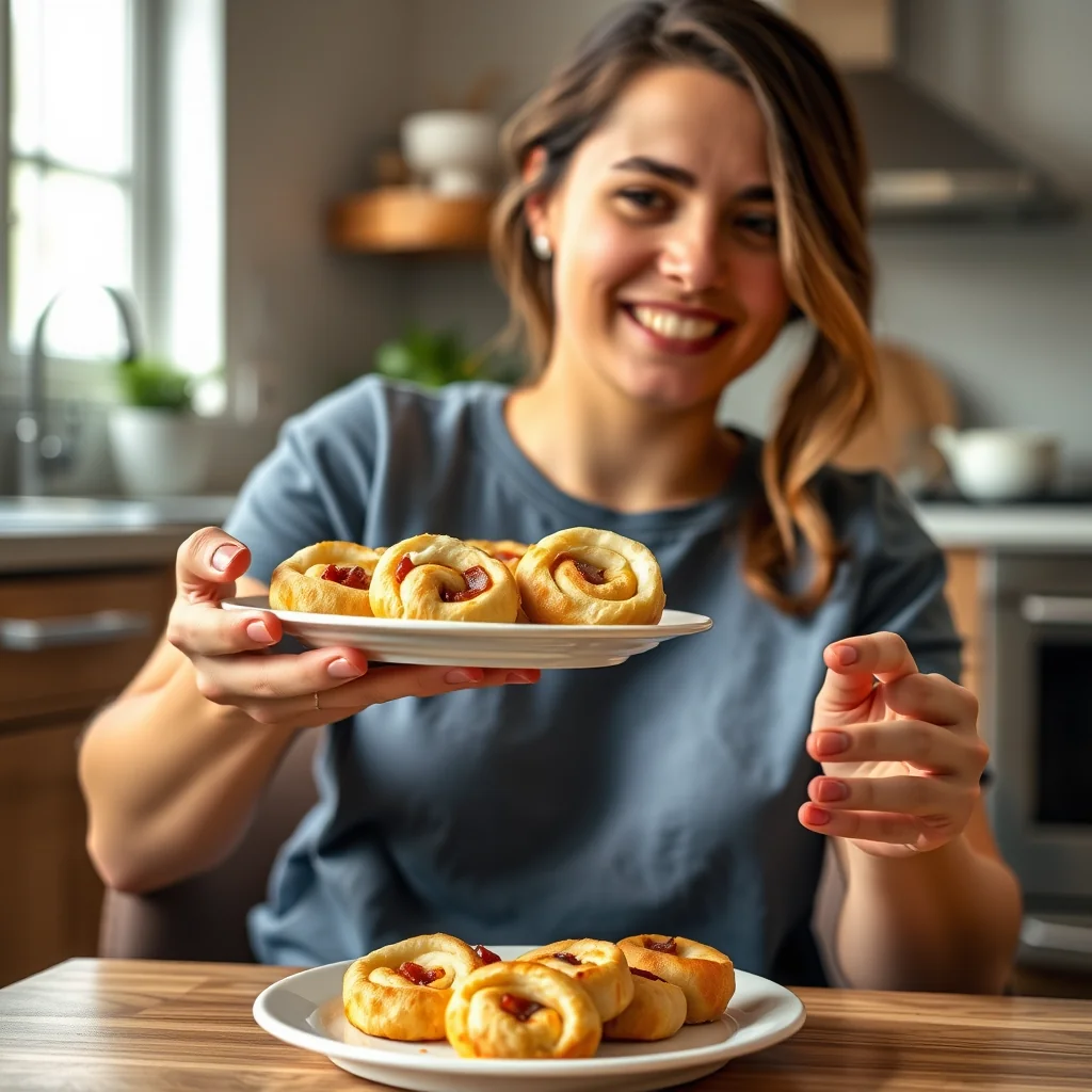 Cheesy Crescent Roll Pinwheels – vegetarian recipe