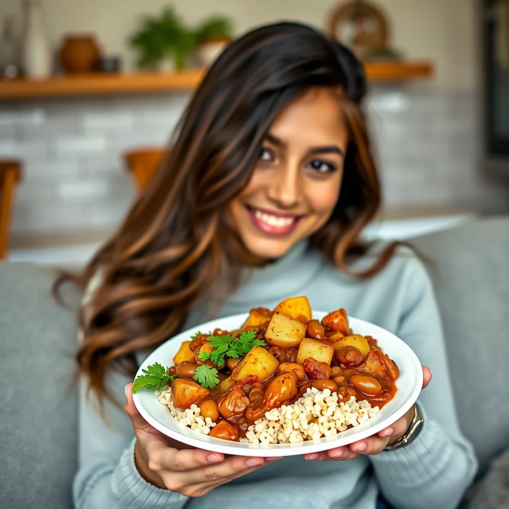 Simple Aloo Rajma Sabji (Potato and Kidney Bean Curry) – vegetarian recipe