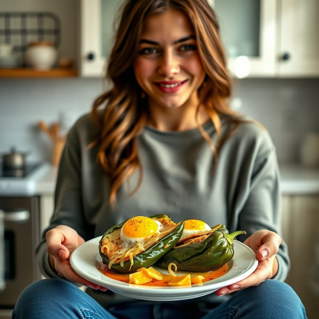 Easy Baked Chiles Rellenos – vegetarian recipe