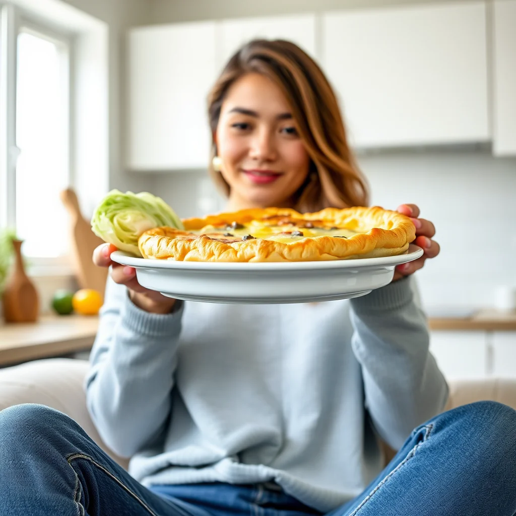 Cabbage, Mushroom, and Egg Pot Pie – vegetarian recipe