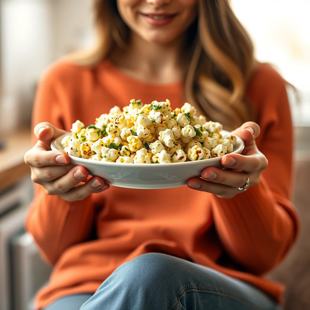 Italian Pesto Popcorn – vegetarian recipe