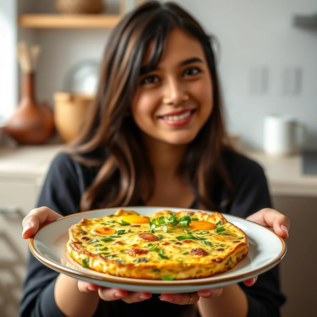 Edamame and Cilantro Frittata – vegetarian recipe