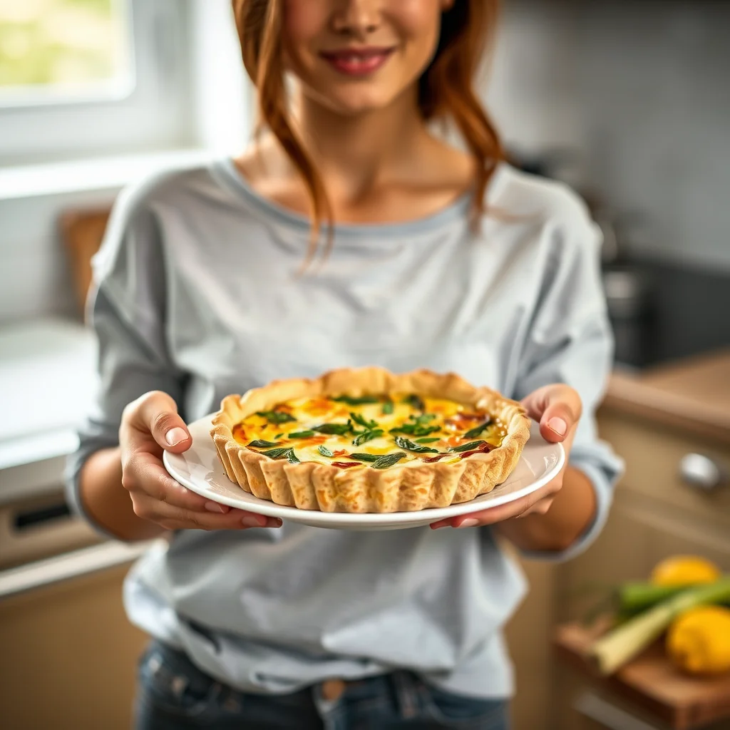Asparagus and Fennel Quiche – vegetarian recipe