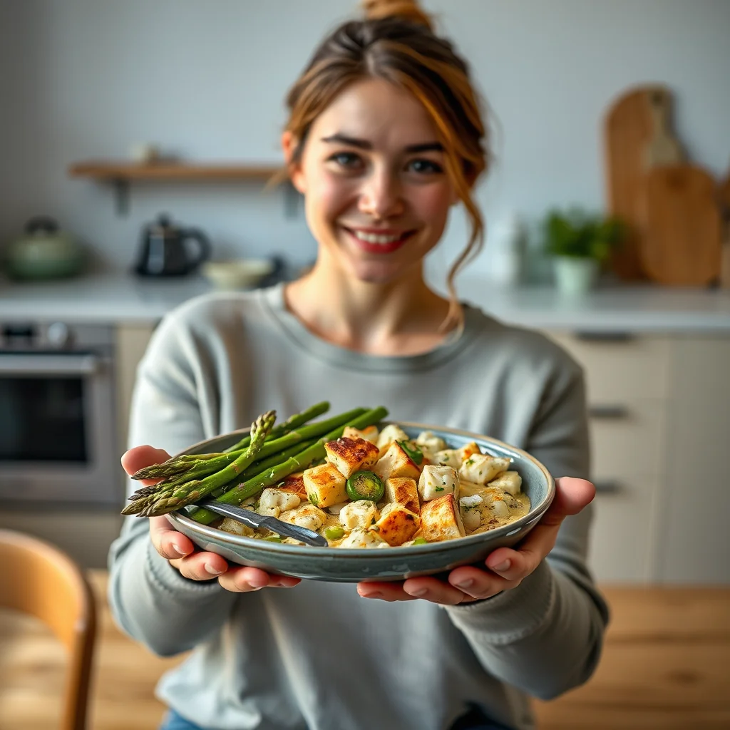 Overnight Asparagus and Feta Strata – vegetarian recipe