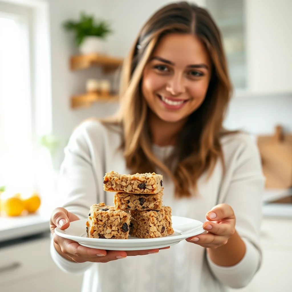 Peanut Butter Apple Cereal Bars – vegetarian recipe