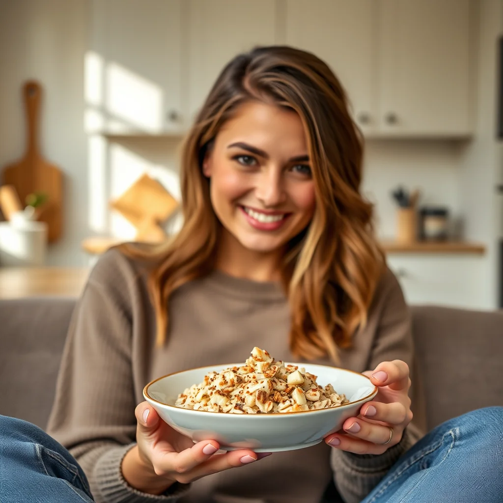 Cozy Apple Cinnamon Oatmeal – vegetarian recipe