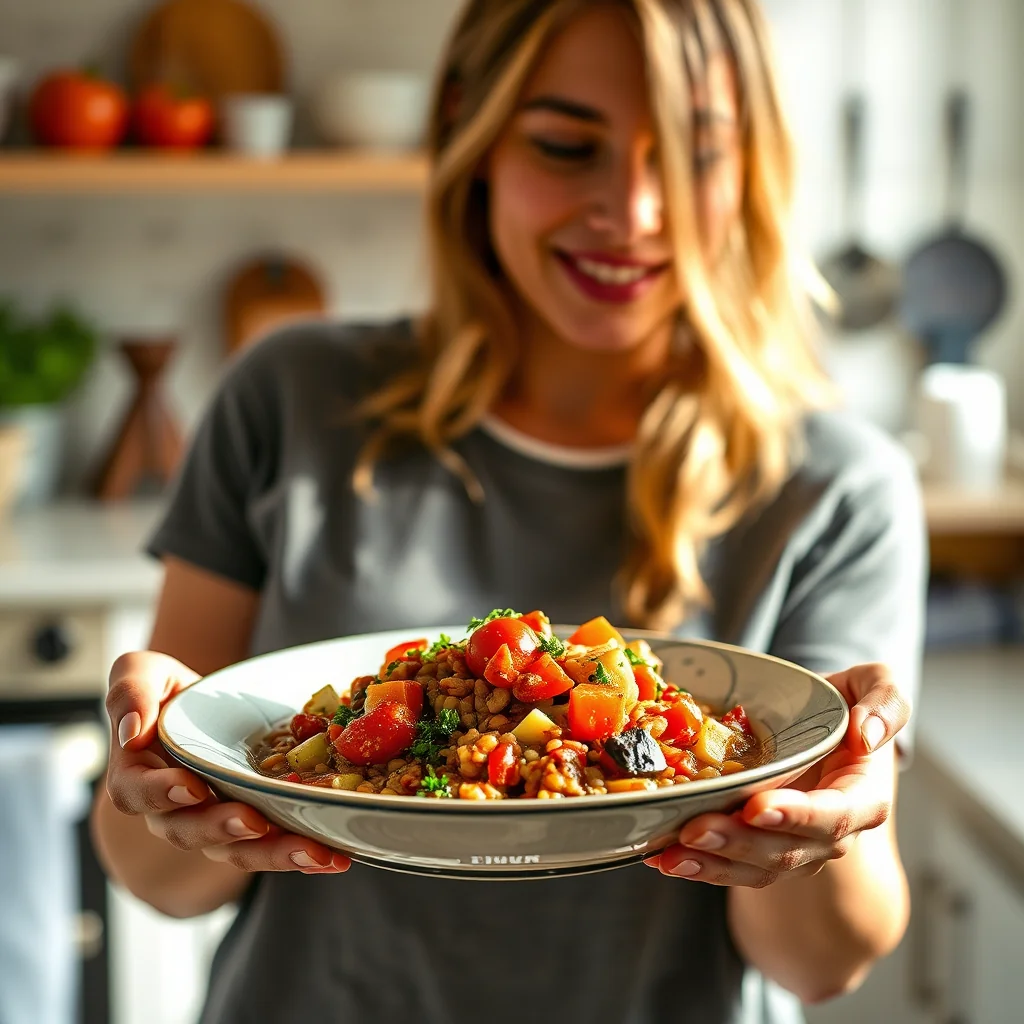 Slow Cooker Vegetable Barley Stew – vegetarian recipe