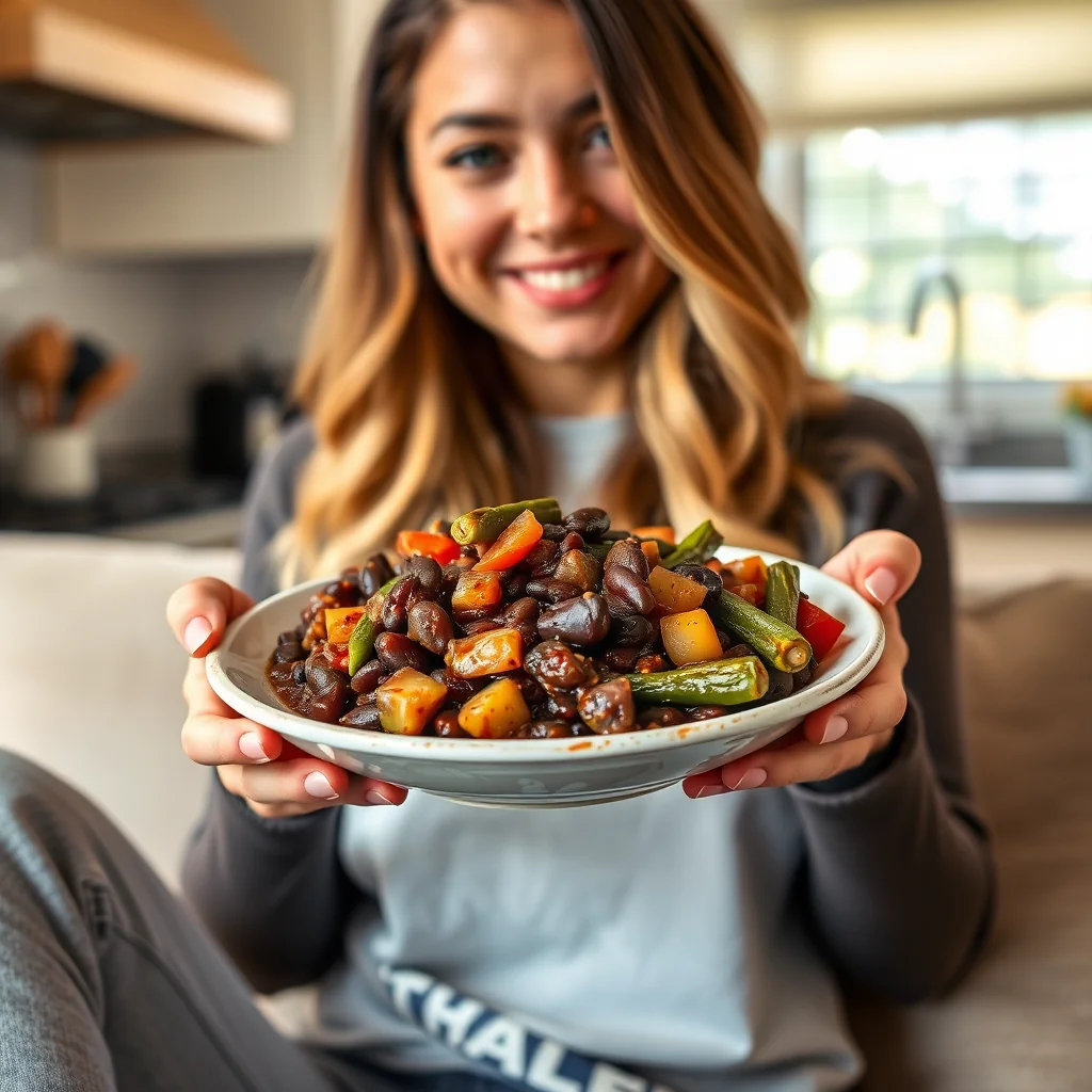 Slow Cooker Cajun Black Beans and Okra – vegetarian recipe