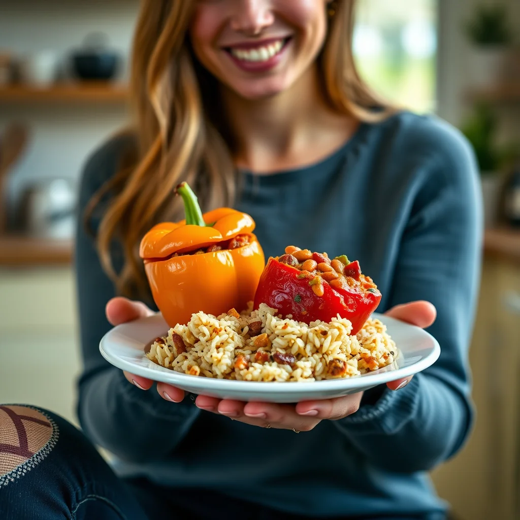 Slow Cooker Vegetarian Stuffed Peppers – vegetarian recipe