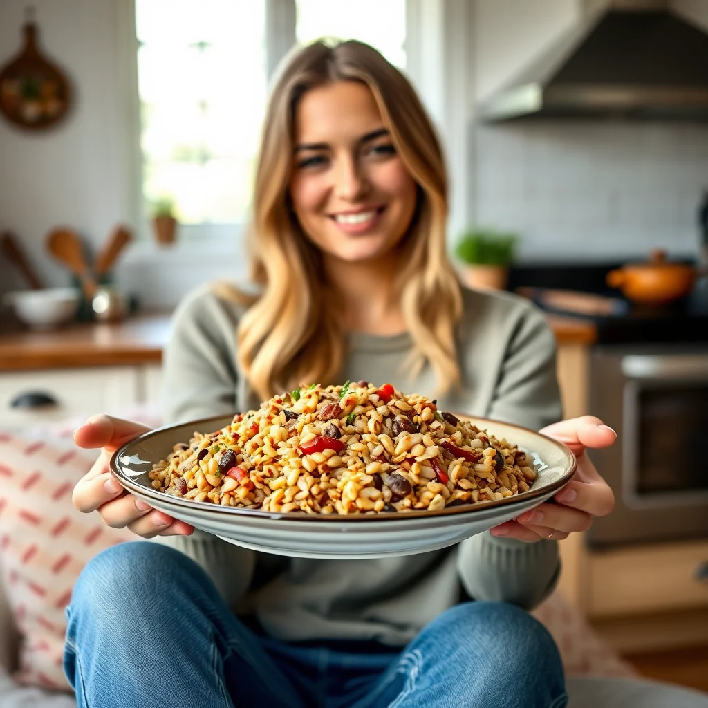 Hearty Three-Grain Pilaf (Slow Cooker) – vegetarian recipe