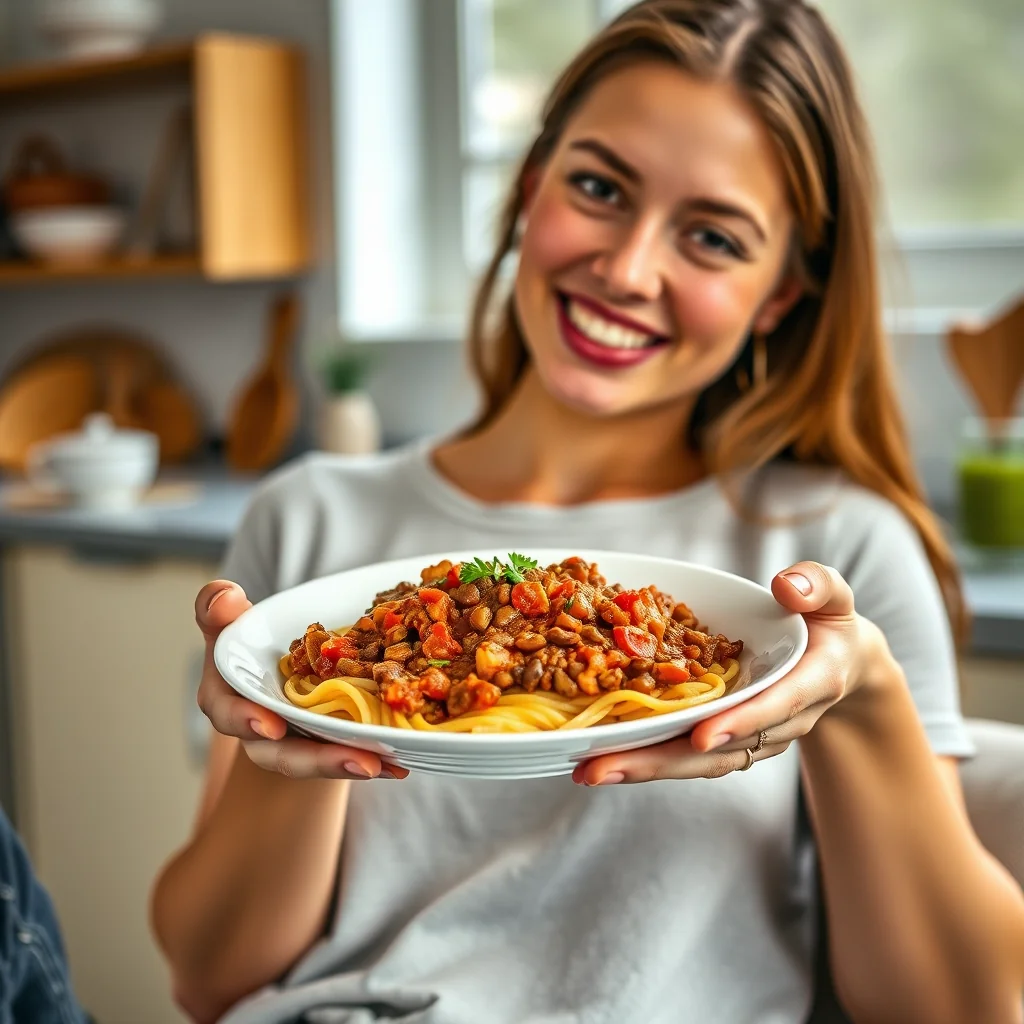 Slow Cooker Lentil Bolognese – vegetarian recipe