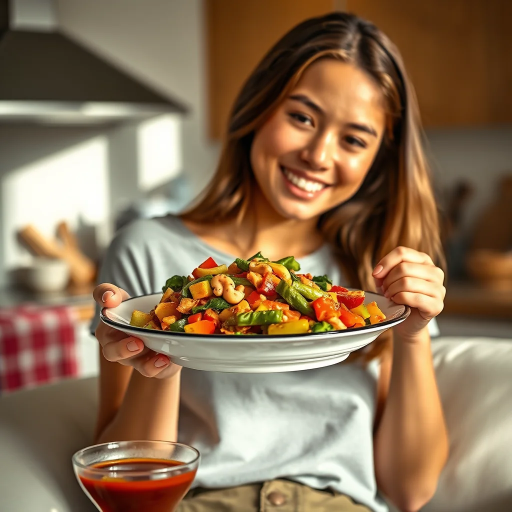 20-Minute Cashew Veggie Stir-Fry – vegetarian recipe