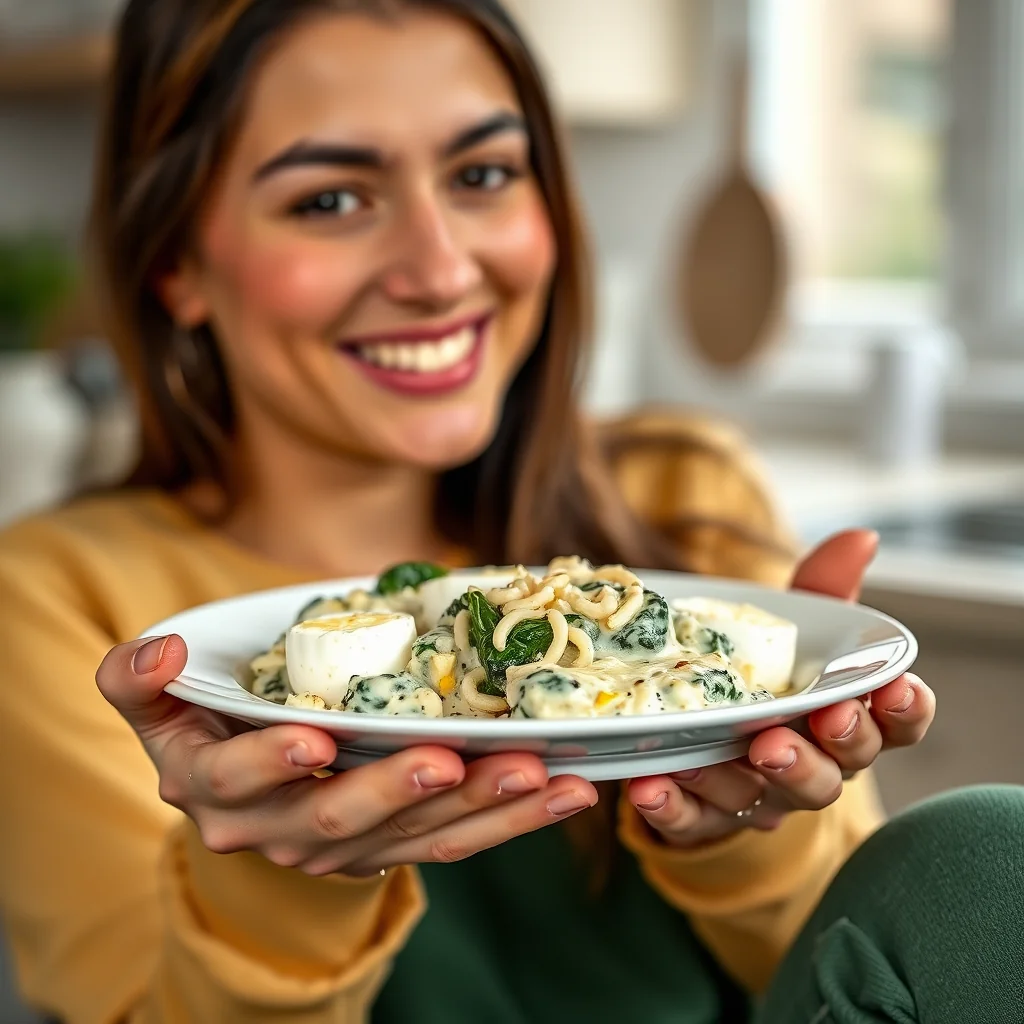 Creamy Spinach and Feta Casserole – vegetarian recipe
