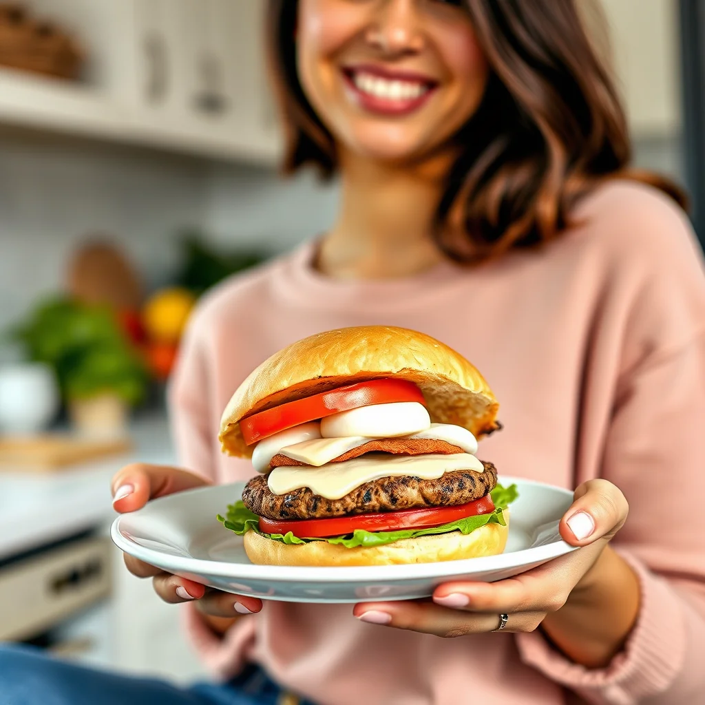 25-Minute Caprese Veggie Burger – vegetarian recipe