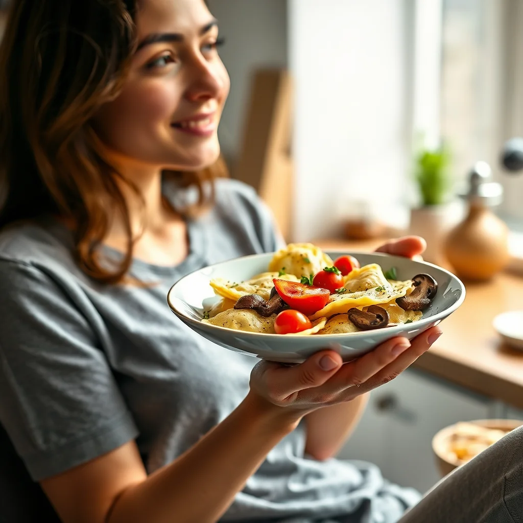 20-Minute Pesto Ravioli Skillet – vegetarian recipe