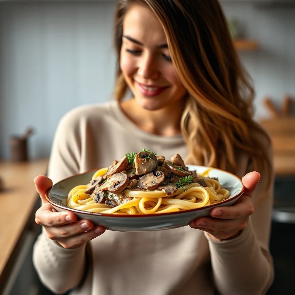 Creamy Vegan Mushroom Stroganoff – vegetarian recipe