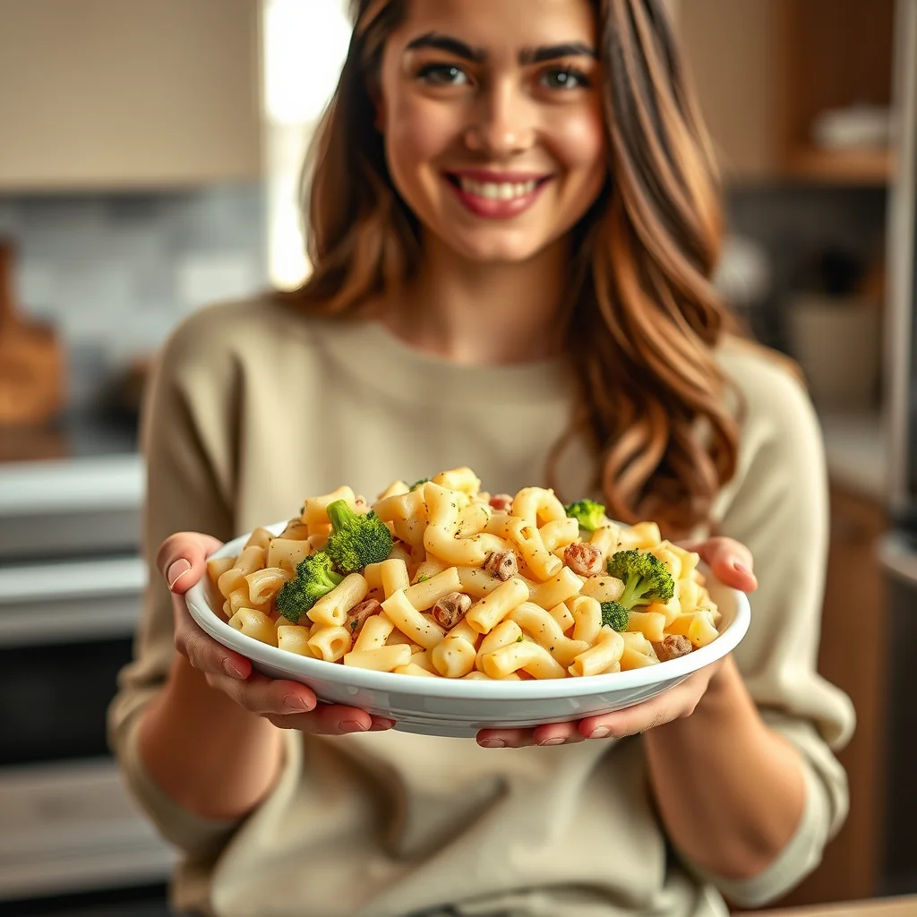 30-Minute Creamy Macaroni and Cheese with Veggies – vegetarian recipe