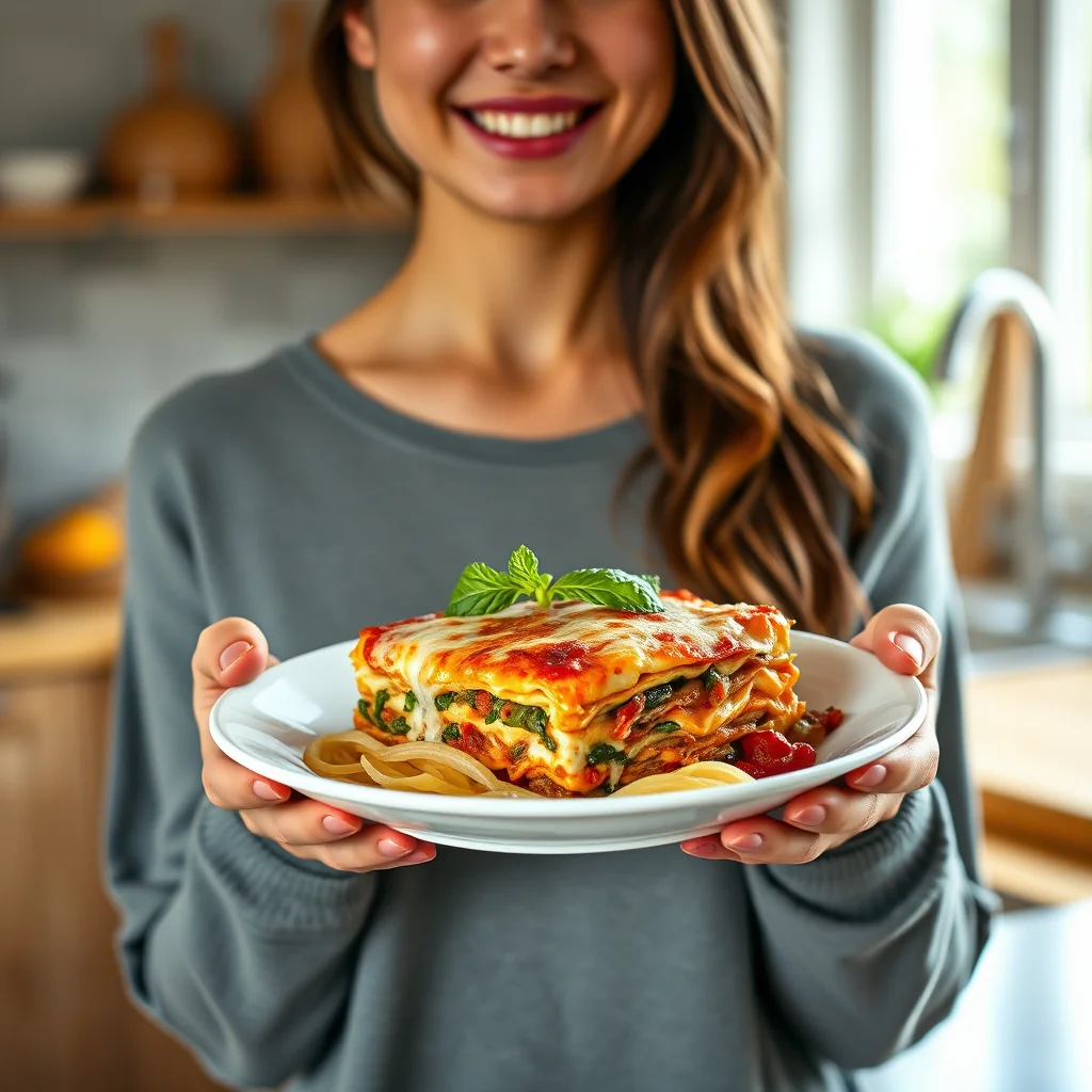 Garden Vegetable Lasagna with Cottage Cheese – vegetarian recipe