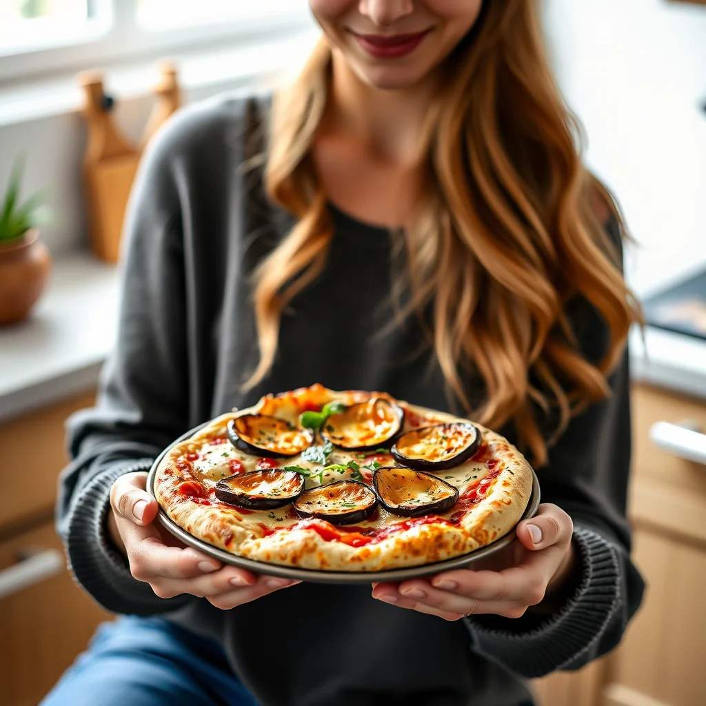 Ultimate Grilled Vegan Eggplant Pizza – vegetarian recipe