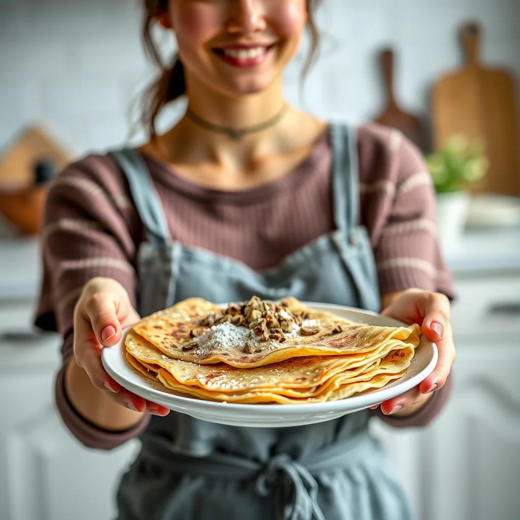 Wholesome Whole-Wheat Crepes – vegetarian recipe