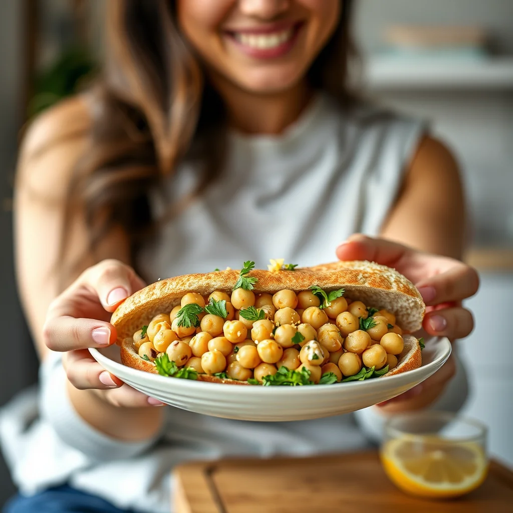 Mediterranean Chickpea Salad Sandwich – vegetarian recipe