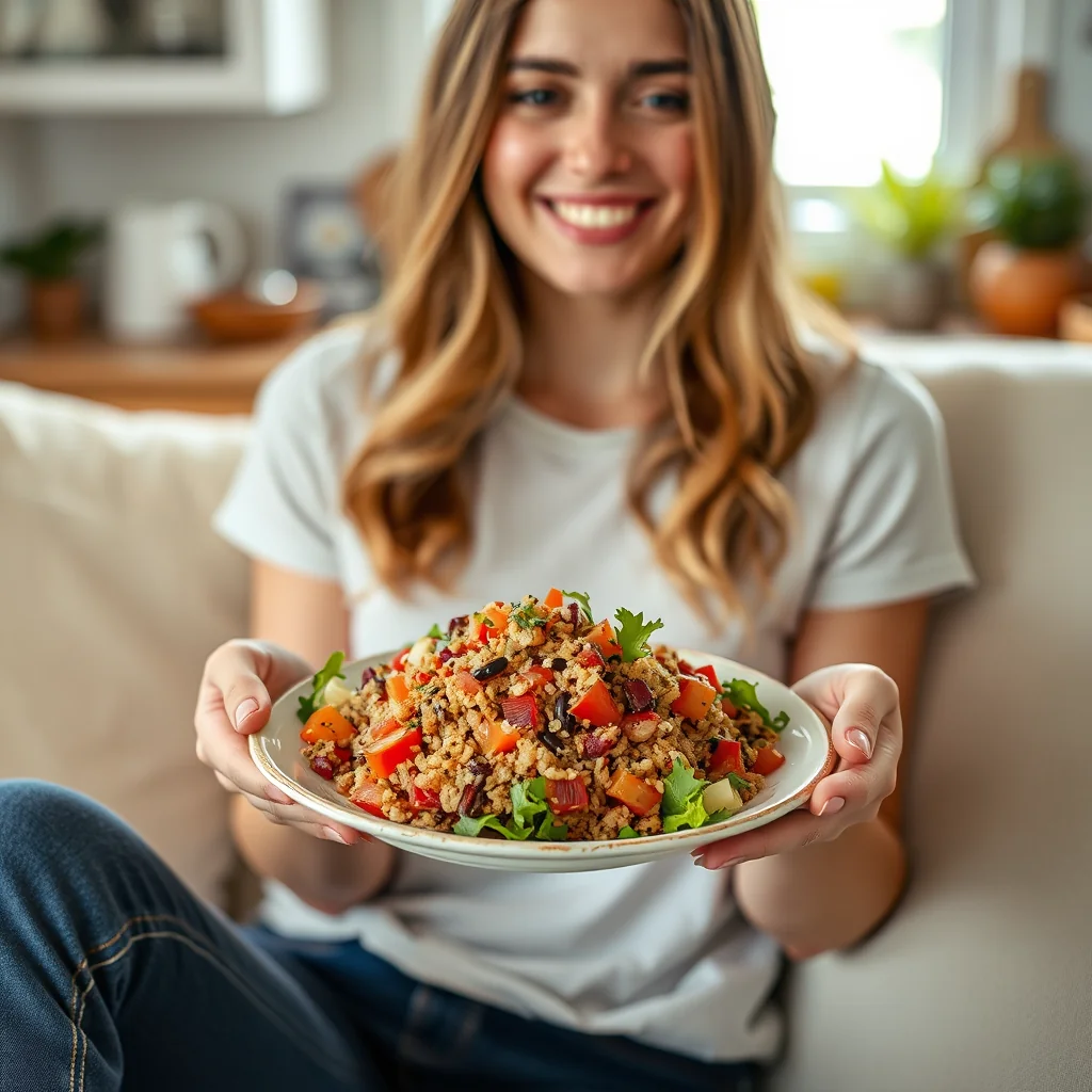 Vibrant Quinoa Pita Salad (Fattoush-Inspired) – vegetarian recipe
