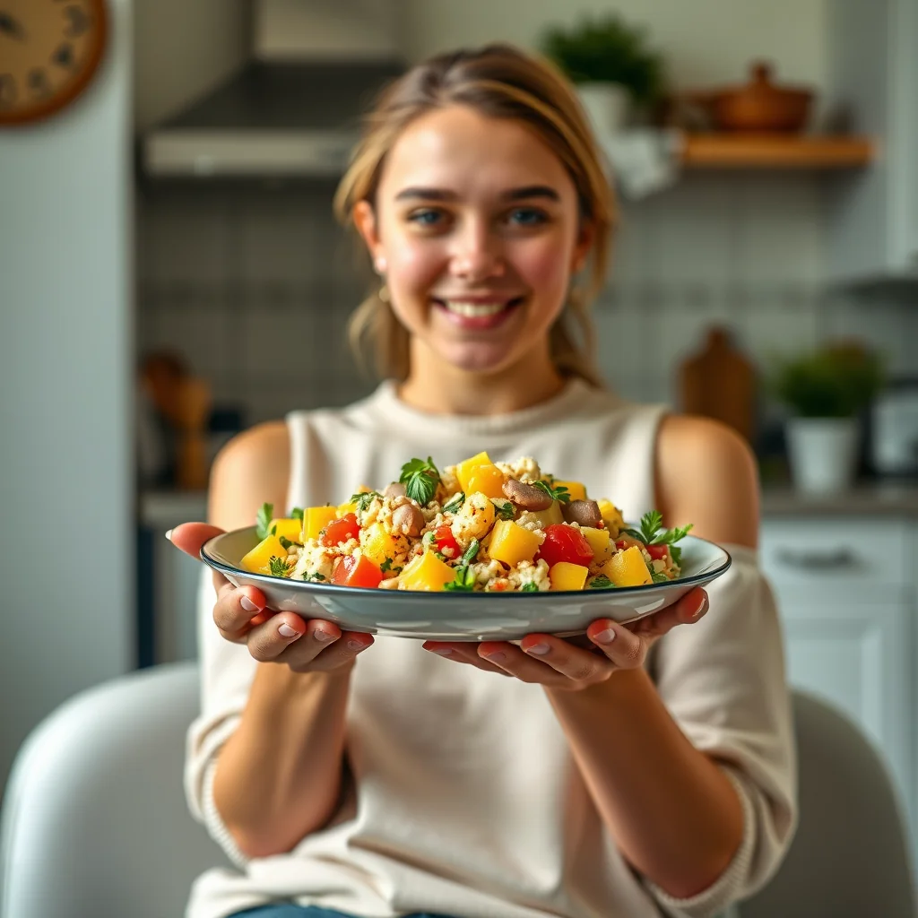 Melon and Mango Couscous Salad – vegetarian recipe