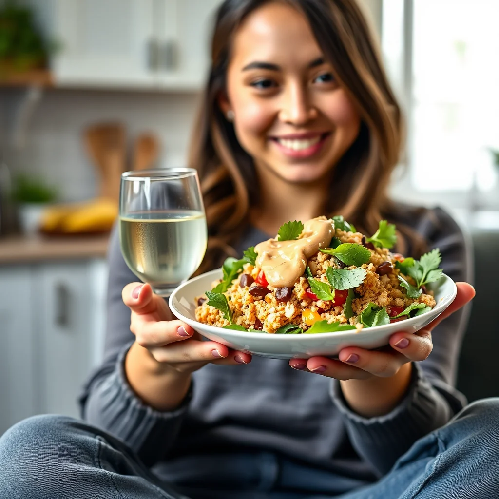 Vibrant Thai Peanut Bulgur Salad – vegetarian recipe