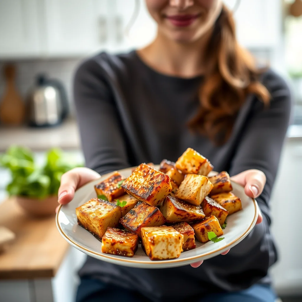 Easy Sesame Baked Tofu – vegetarian recipe