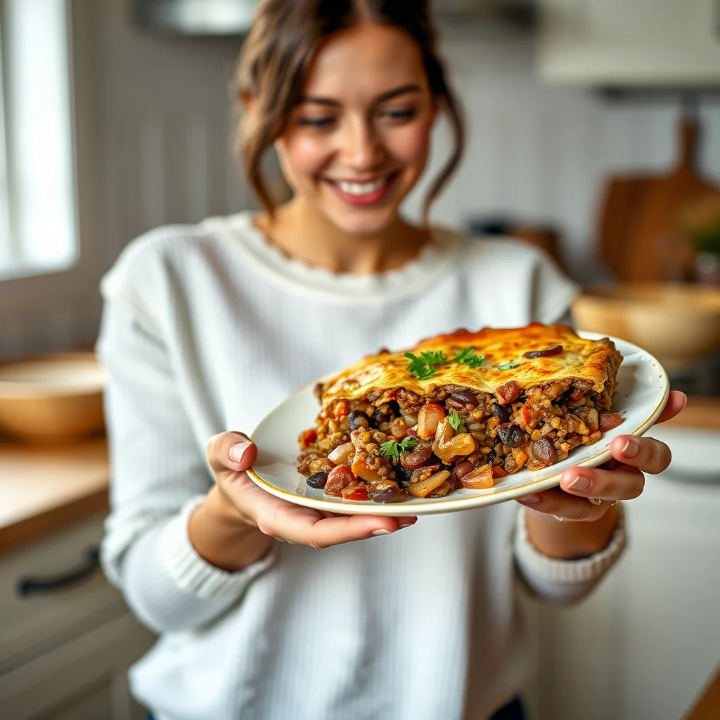 Hearty Lentil and Barley Bake – vegetarian recipe