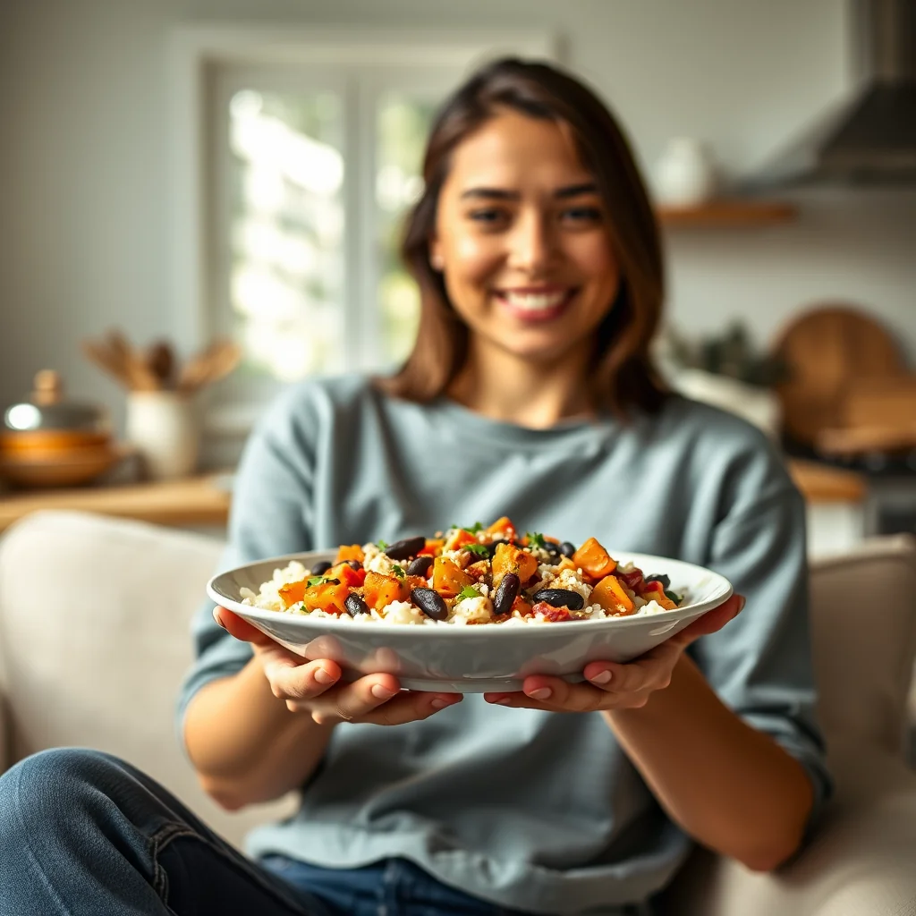 Cheesy Sweet Potato and Black Bean Bake – vegetarian recipe