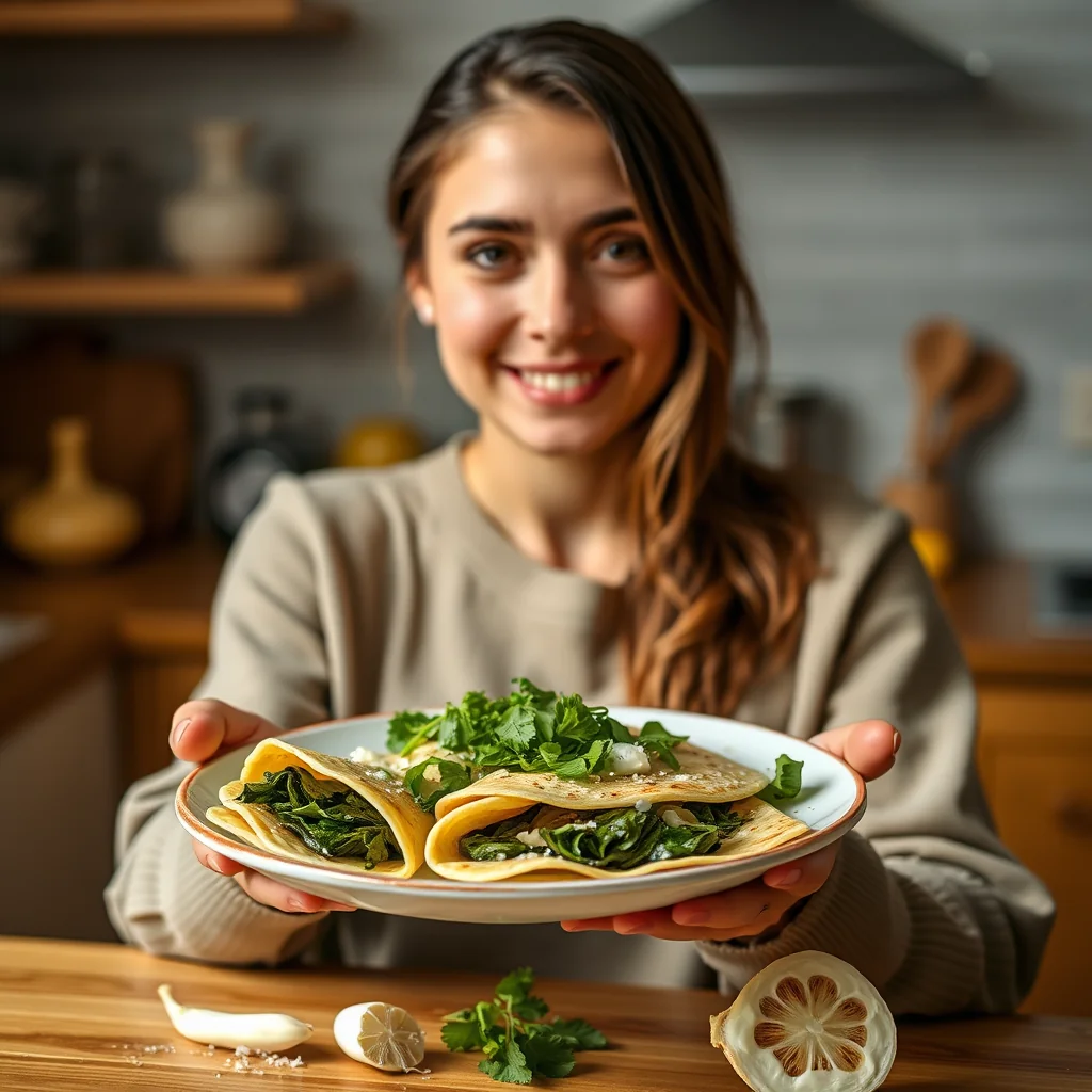 Savory Spinach and Ricotta Crepes – vegetarian recipe