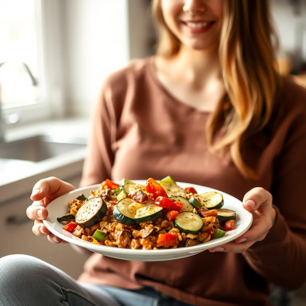 Cheesy Eggplant and Zucchini Bake – vegetarian recipe