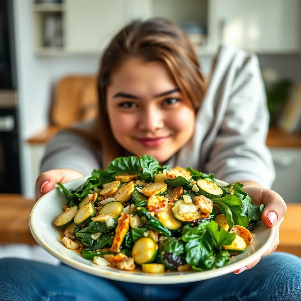 Cheesy Zucchini & Swiss Chard Bake – vegetarian recipe