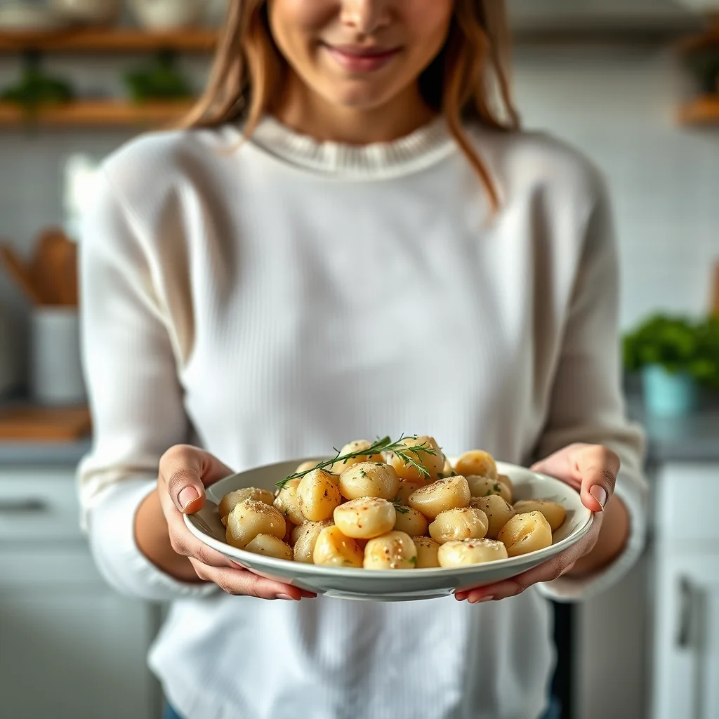 Homemade Garlic and Herb Gnocchi – vegetarian recipe