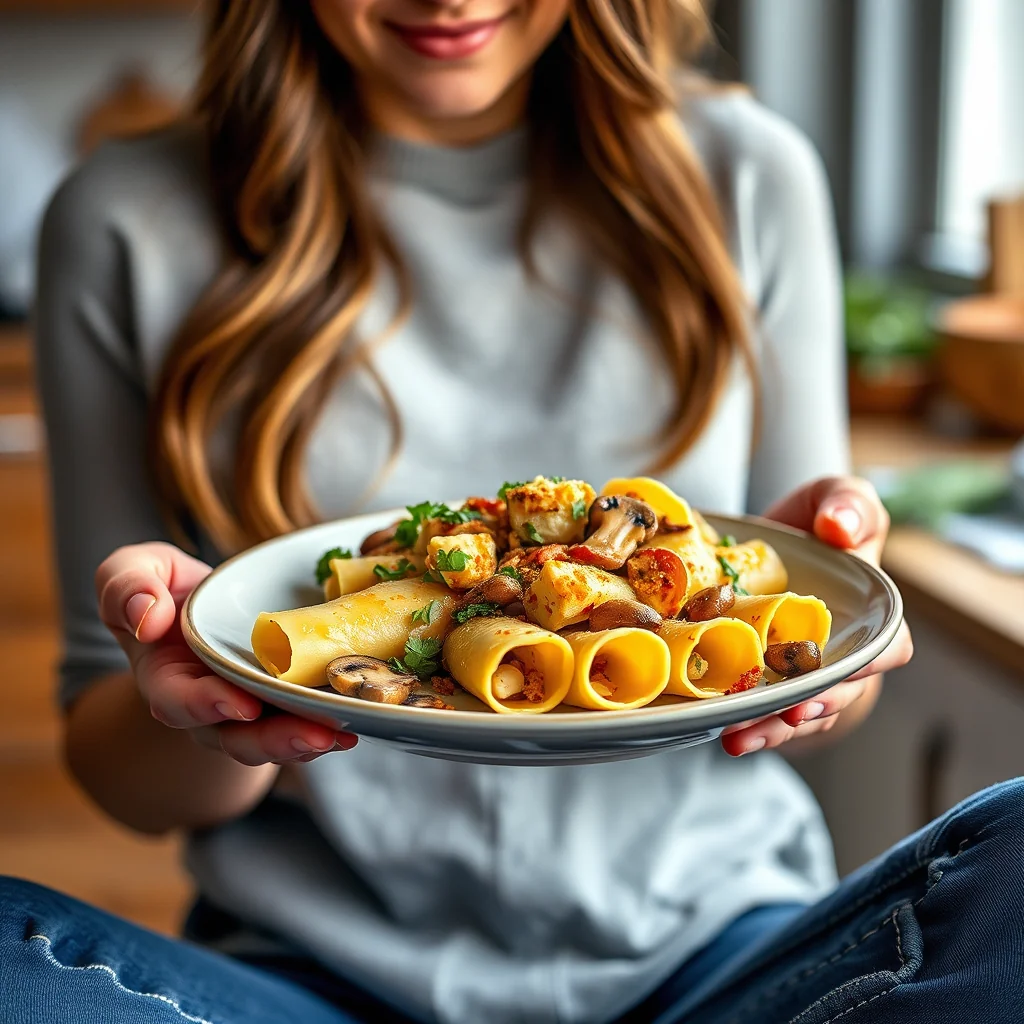 The Ultimate Vegetarian Comfort Food: Tofu & Mushroom Manico – vegetarian recipe