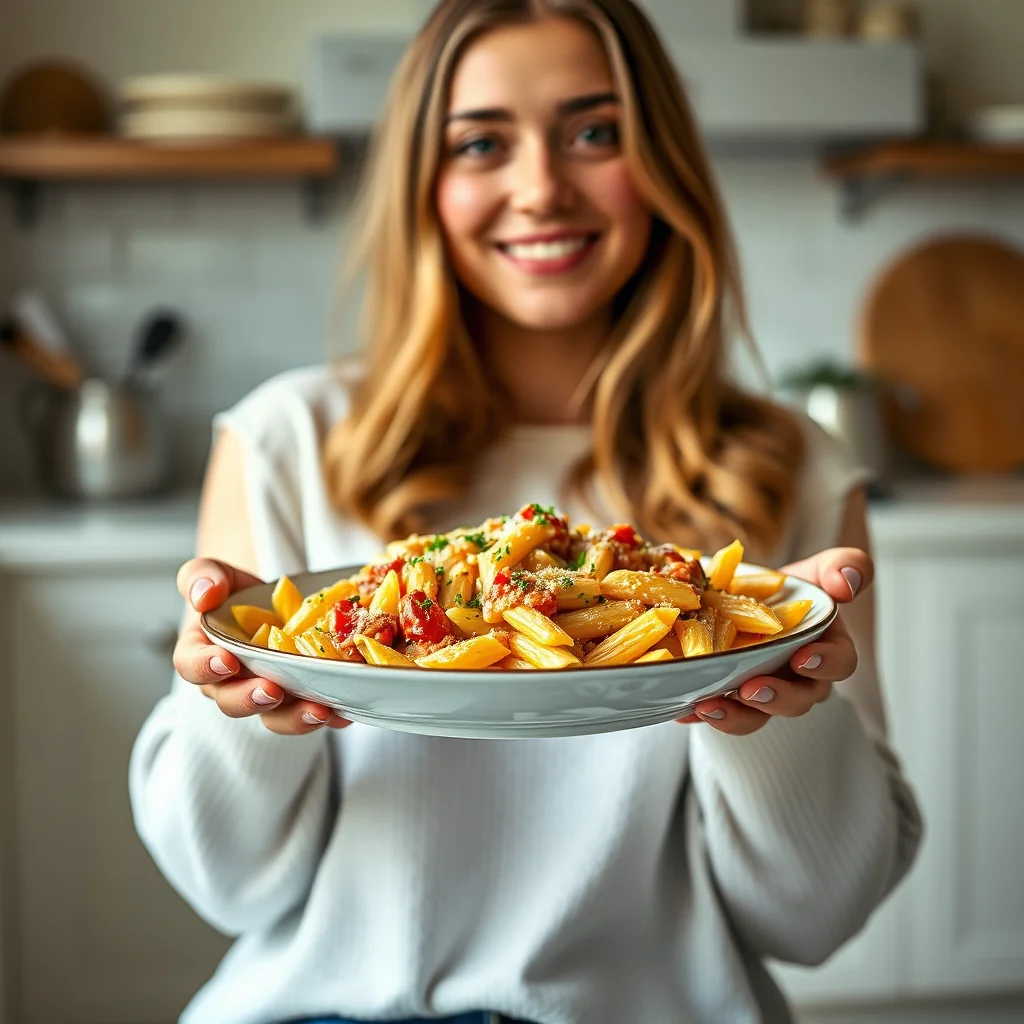 Creamy Four-Cheese Baked Ziti – vegetarian recipe
