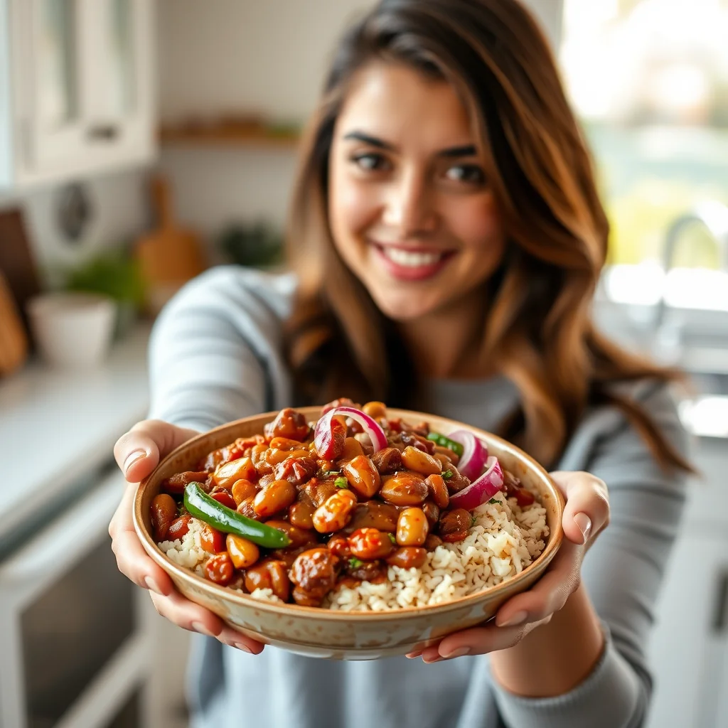Cuban-Inspired Beans and Rice Bowl – vegetarian recipe