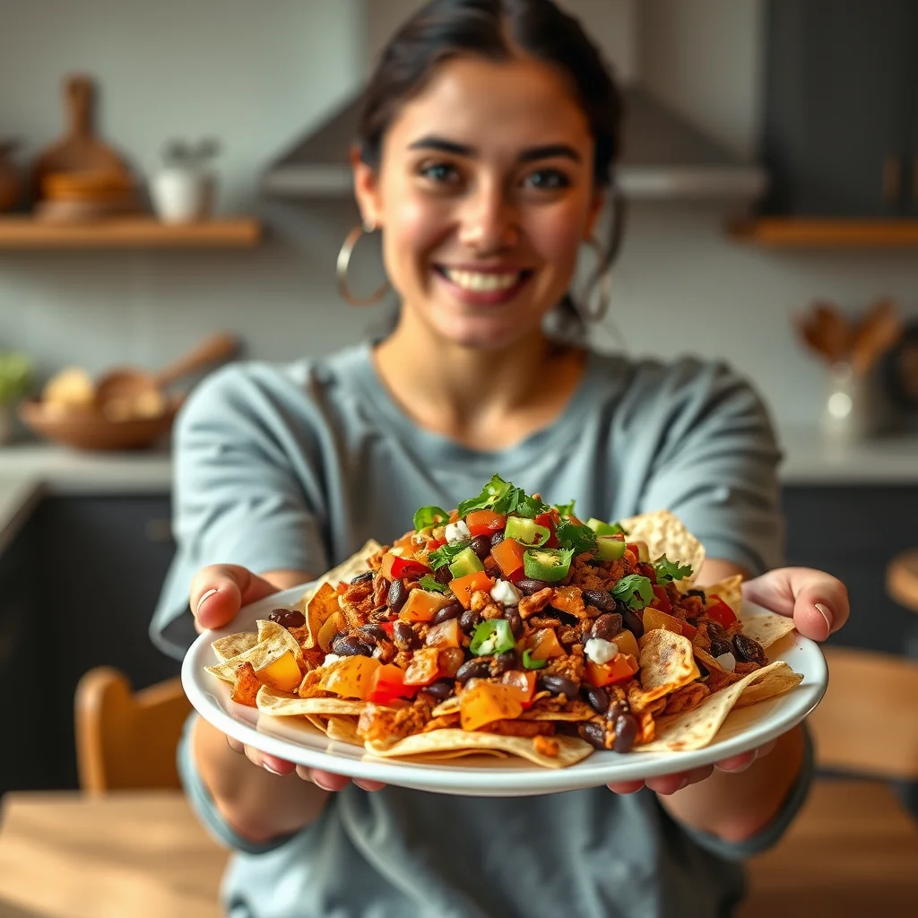 Incredible Triple Pepper Nacho Recipe – vegetarian recipe