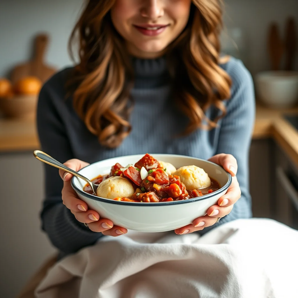 Hearty Vegetarian Chili with Cornmeal Dumplings – vegetarian recipe