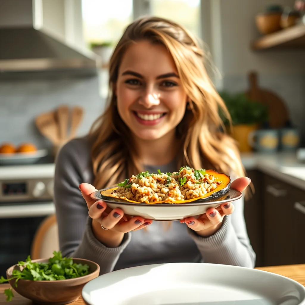 Quinoa-Stuffed Acorn Squash – vegetarian recipe