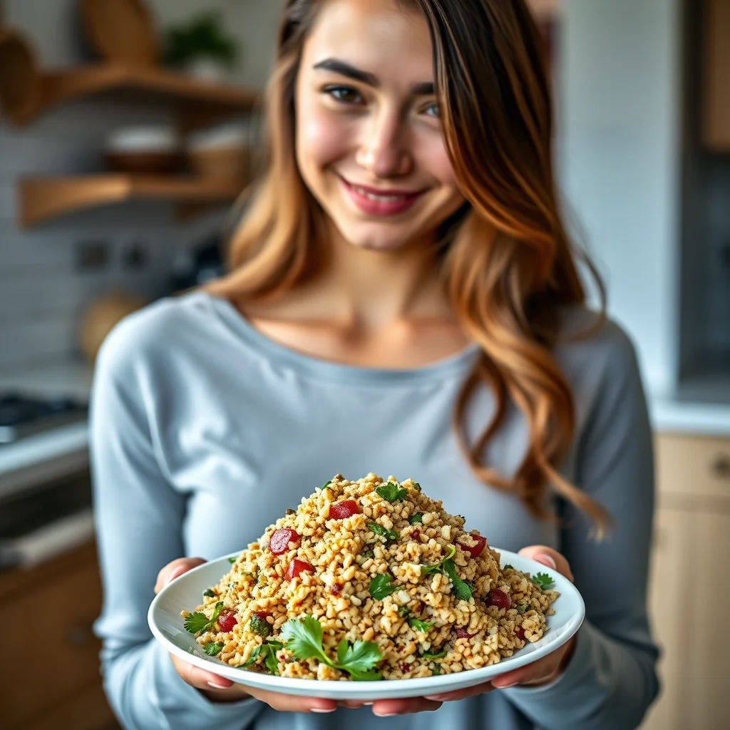 Vibrant Pesto Bulgur Salad – vegetarian recipe