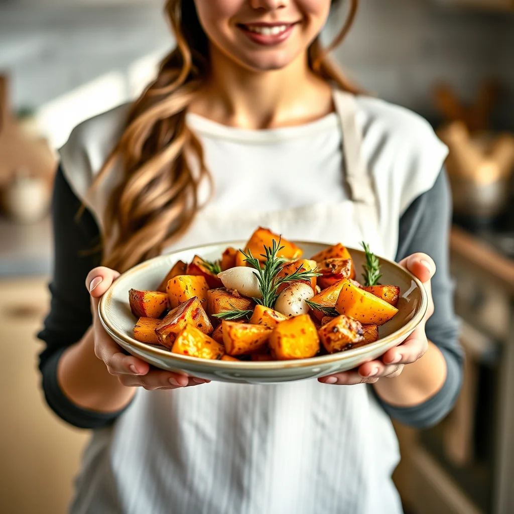 Sweet Potato and Rosemary Skillet – vegetarian recipe