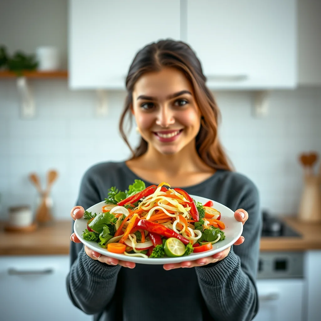 Rainbow Salad with Fennel – vegetarian recipe
