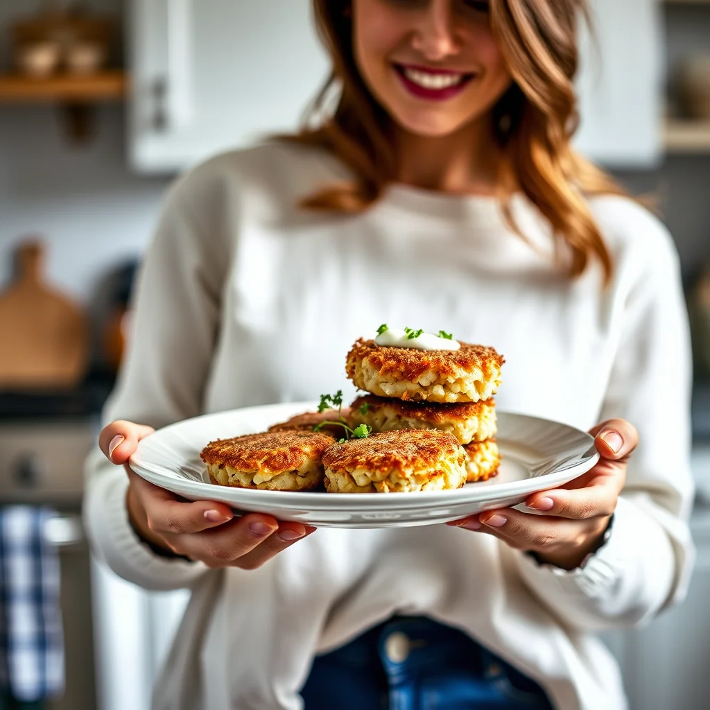 Crispy Parmesan Risotto Cakes with Horseradish Sour Cream – vegetarian recipe