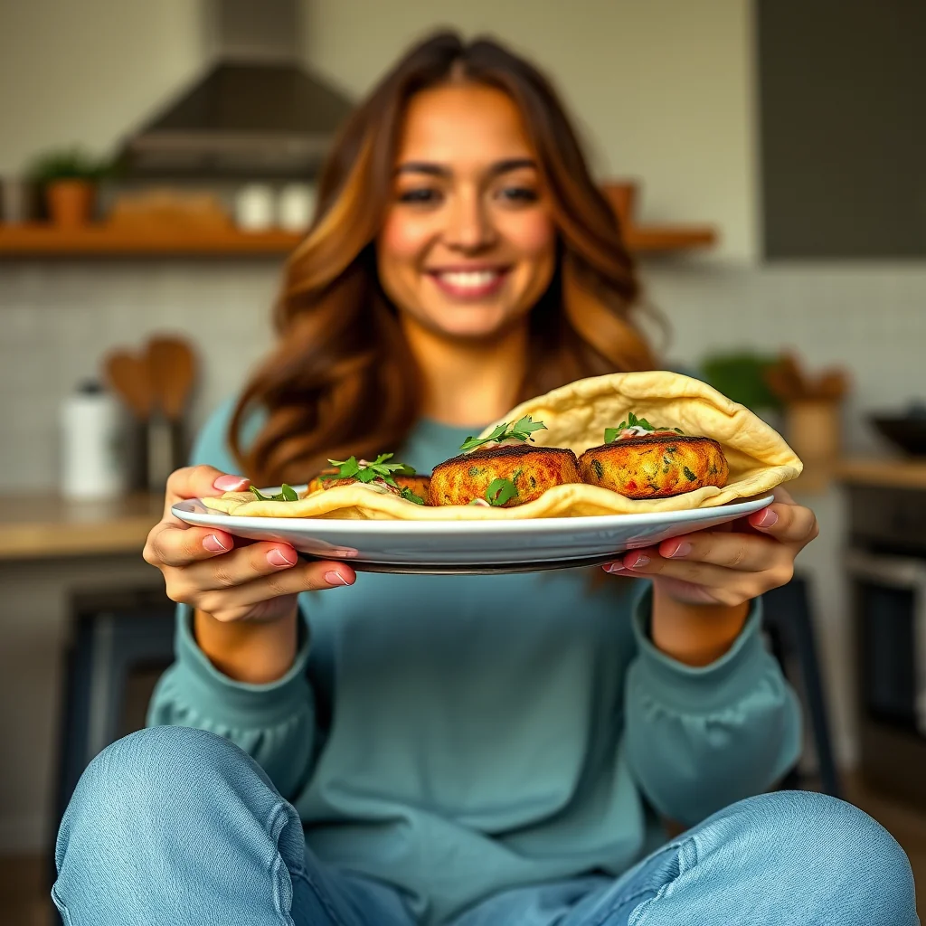 30-Minute Zucchini Carrot Veggie Patties in Pita – vegetarian recipe