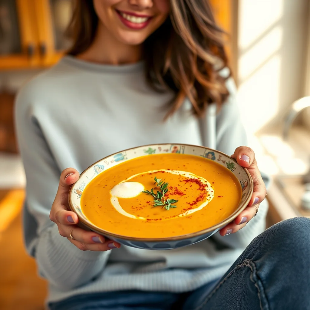 Curried Butternut Squash Soup – vegetarian recipe